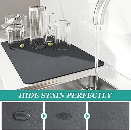 DryGuard™ – Ultra-Absorbent Sink & Dish Drying Mat