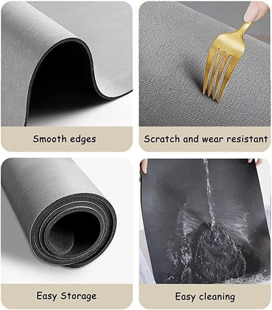 DryGuard™ – Ultra-Absorbent Sink & Dish Drying Mat