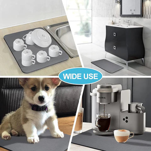 DryGuard™ – Ultra-Absorbent Sink & Dish Drying Mat